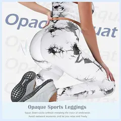 FITNESS - Leggings cintura alta para levantamiento de glúteos Scrunch tie dye