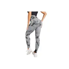 FITNESS - Leggings cintura alta para levantamiento de glúteos Scrunch tie dye