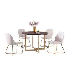 CENTRAL DECCO - COMEDOR 4 SILLAS BILBAO BLANCO