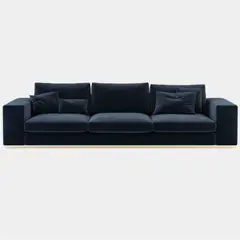 CENTRAL DECCO - SOFA 3 CUERPOS LEONAR AZUL