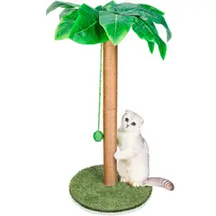 QUE PATAS PET SHOP - Rascador Árbol Palmera Juguete Para Gatos