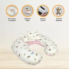 CUZKA - Almohada de Lactancia 5 en 1 «PICARON» Pink