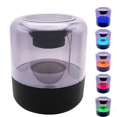 GENERICO - Altavoz cilíndrico LED inalámbrico