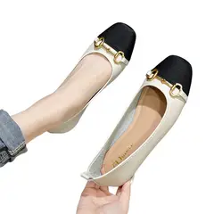 BLWOENS - Zapatos planos para Mujer -Blanco