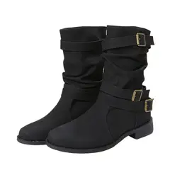 BLWOENS - Botas para Mujer-Negro