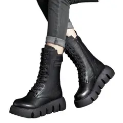 BLWOENS - Botas para Mujer-Negro