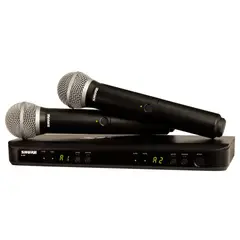 SHURE - Sistema dual Micrófono Inalámbrico BLX288PG58