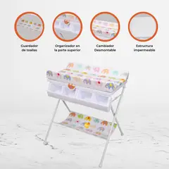 CUZKA - Bañera 2 Pisos Plegable »ELEFANTES»