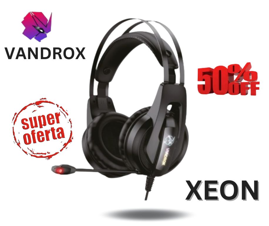 AUDIFONO GAMING VANDROX XEON NEGRO RGB