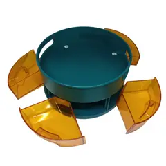 GENERICO - ORGANIZADOR DE ARMARIO GIRATORIO DE 2 NIVELES - VERDE