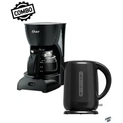 OSTER - Combo cafetera bvstdcdr5b-053 + hervidor bvstkt3101- negro