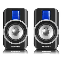 MICRONICS - Parlantes GAMER SOUND BOSS - USB y plug 35mm LED