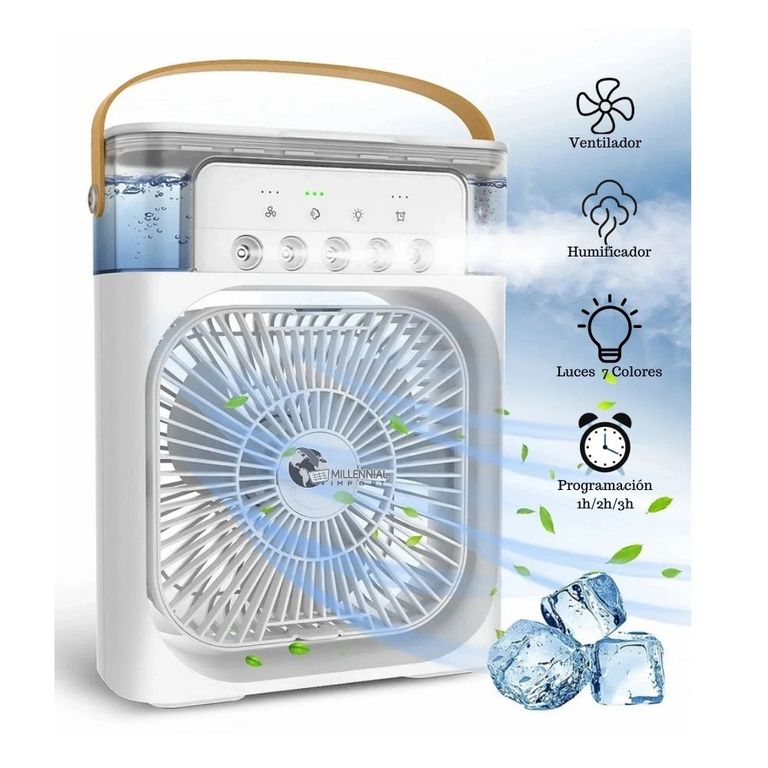 Enfriador Aire Acondicionado 3 en 1 Ventilador Portatil Humidificador