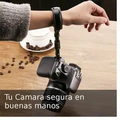 GENERICO - 2 Correas Cámara Mano Cuero Pu para camaras Cannon Fujifilm y mas