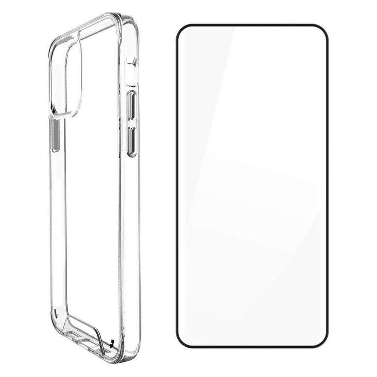 Pack Compatible con iPhone 15 de Case Transparente y Mica 21D