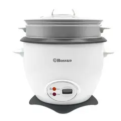 BOSSKO - Arrocera BK - 3214RC 1,8 litros con vaporizador Blanco