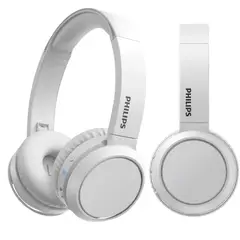 PHILIPS - Audífonos TAH4205 Bluetooth C/Micro 29 Hrs Blanco Acústico