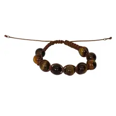 GENERICO - Pulsera Liberty piedra Ojo de Tigre Unisex artesanal