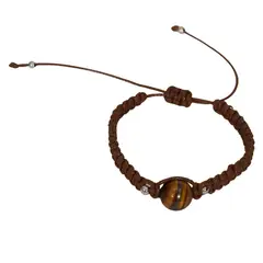 GENERICO - Pulsera One Eye piedra natural Ojo de tigre Unisex