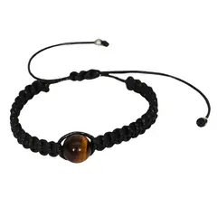 GENERICO - Pulsera One Eye piedra natural Ojo de tigre Unisex