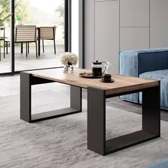 VENTITAS HOME - Mesa de Centro Yasemin Espresso y Negro