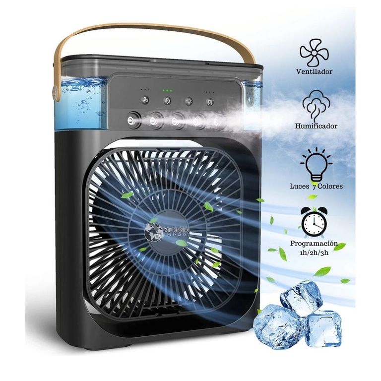 Ventilador + Humificador Enfriador Aire Acondicionado 3 en 1