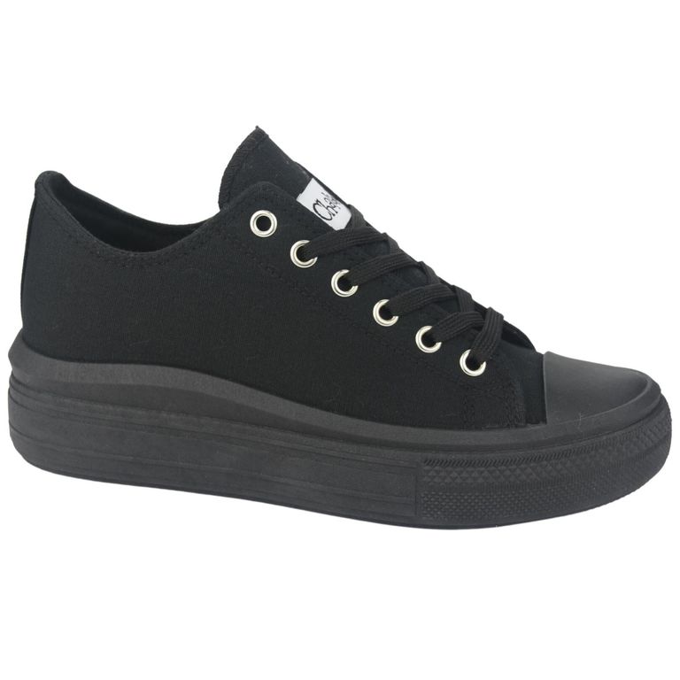 Zapatillas Mujer Negro Plataforma Clu-10