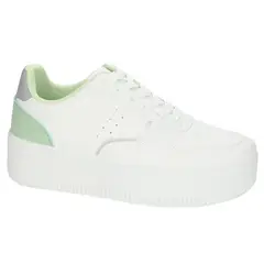 CHALADA - Zapatillas Mujer Blanco Plataforma Metta-3