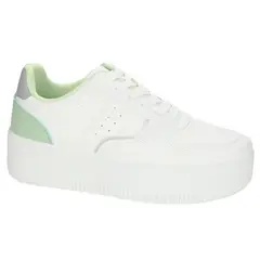 CHALADA - Zapatillas Mujer Blanco Plataforma Metta-3