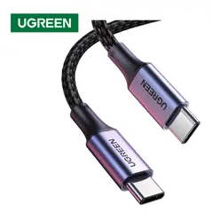 UGREEN - Cable de Carga Tipo C a Tipo C 15m - - Negro