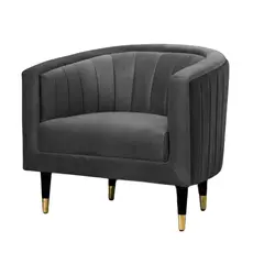 CENTRAL DECCO - BUTACA VELVET GRIS CENTRAL