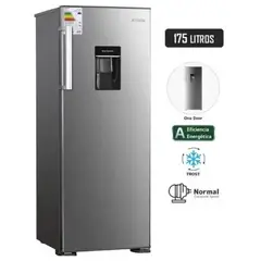 BLACKLINE - REFRIGERADORA 175 L CON DISP DE AGUA PLATEADO - 1PD