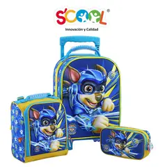 SCOOL - SET MALETA EVA 3D MED PAW PATROL