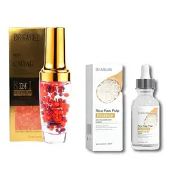 BIOAQUA - Suero facial de Caviar Colágeno y SERUM DE ARROZ ACLARANTE BLIANLIAN