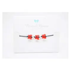 FERNANDA ROMERO JOYAS Y ACCESORIOS - Pulsera Mariposa Roja - Voluntad y Perseverancia - Cristales Austriaco
