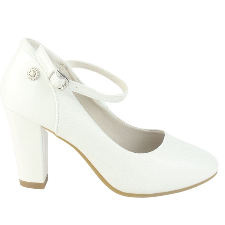 Zapato Mujer Blanco Formal Cobna-2