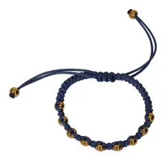 GENERICO - Pulsera Pellet macramé con balines Unisex artesanal