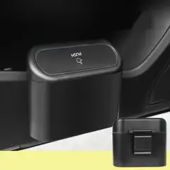 GENERICO - Mini Tacho Basurero Colgante Portatil para Auto Casa Negro