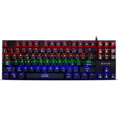 ENKORE - Teclado Mecanico Gamer Falcon 87 Led Rainbow Anti Ghosting