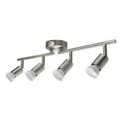 HOME NEAT - Lámpara de techo LED Plafón con Focos Giratorios 4XGU10