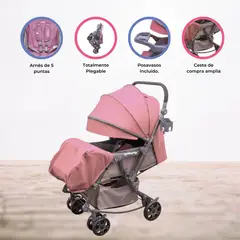 INFANTI - Coche Cuna Mecedora «GENOVA 2G» Pink