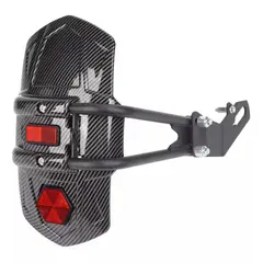 GENERICO - Guardafango Fibra de Crabono Universal Para Moto Reflectivo