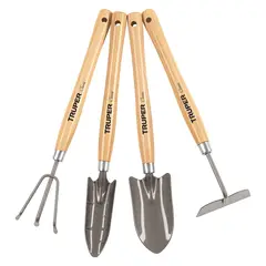 TRUPER - Juego de 4 herramientas de 15" para jardín