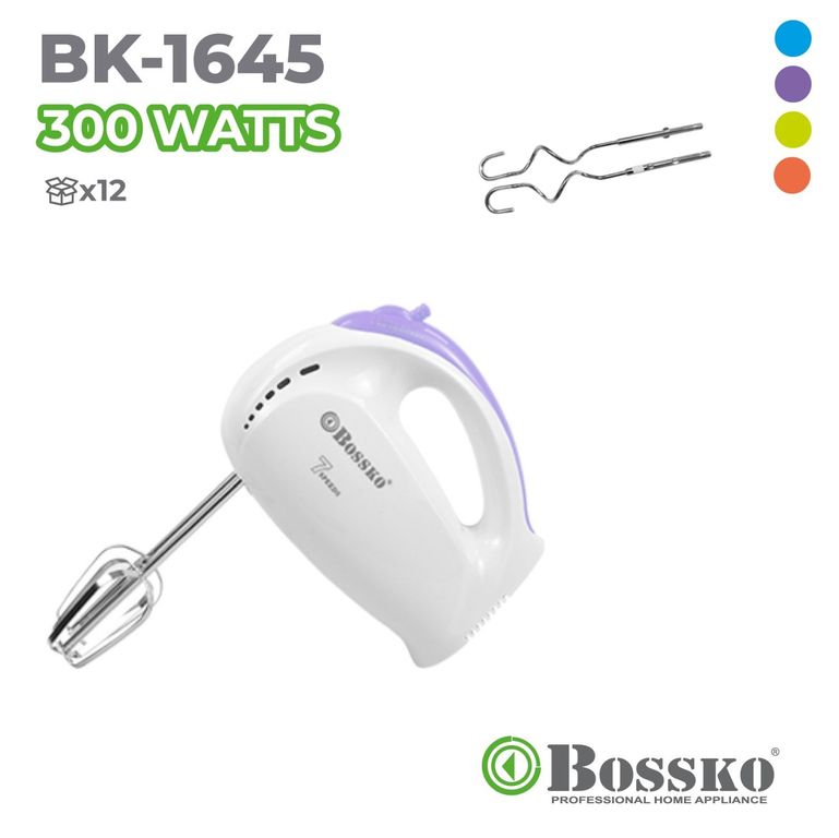 Batidora De Mano 300 Wats Bk-1645 -Morado