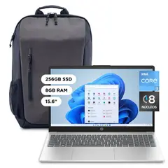 Laptop Intel Core I3 8GB RAM 256GB SSD 12a Gen 15-FD0002LA 15 + Mochila