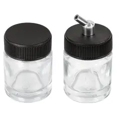 TRUPER - Juego de 2 vasos de 15 ml y adaptador para aerógrafo