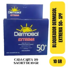 GENERICO - PROTECTOR BLOQUEADOR DERMOSOL EXTREMA +50SPF X 20 SACHETS