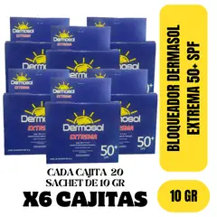 GENERICO - BLOQUEADOR X6 UND DERMOSOL EXTREMA +50SPF X 20 SACHETS
