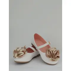 DR BROWN - Zapatos flor seda nude