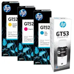 HP - Kit Tinta GT53 GT52 Pack Negro Cian Magenta Amarillo